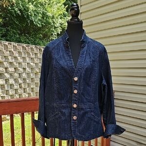 CJ Banks Classic Blue Denim Jacket